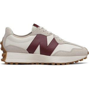 New Balance Women’s 327 Sneaker(Moonbeam/Classic Burgundy)
