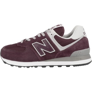 New Balance Women’s 574 Core Sneaker(Burgundy-white)