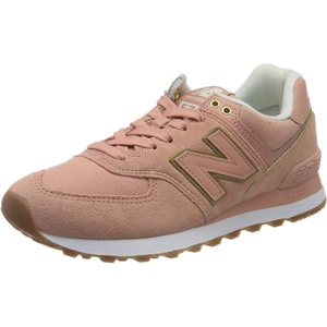 New Balance Womens 574(Pink/Gold)