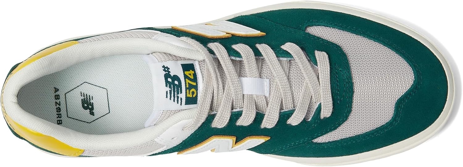 image:imageNew Balance Mens 574 Vulc SneakersSpruceWhite