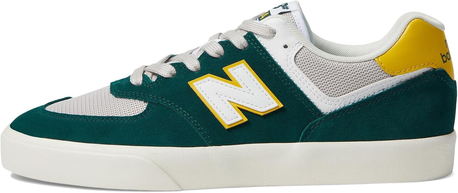 image:imageNew Balance Mens 574 Vulc SneakersSpruceWhite