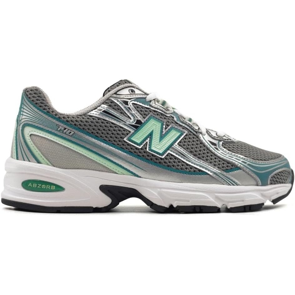 image:imageNew Balance 740 Mens SneakersSilver MetallicNew SpruceClay Ash