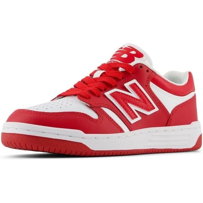 image:imageNew Balance Kids 480 V1 Laceup SneakerTeam RedWhite