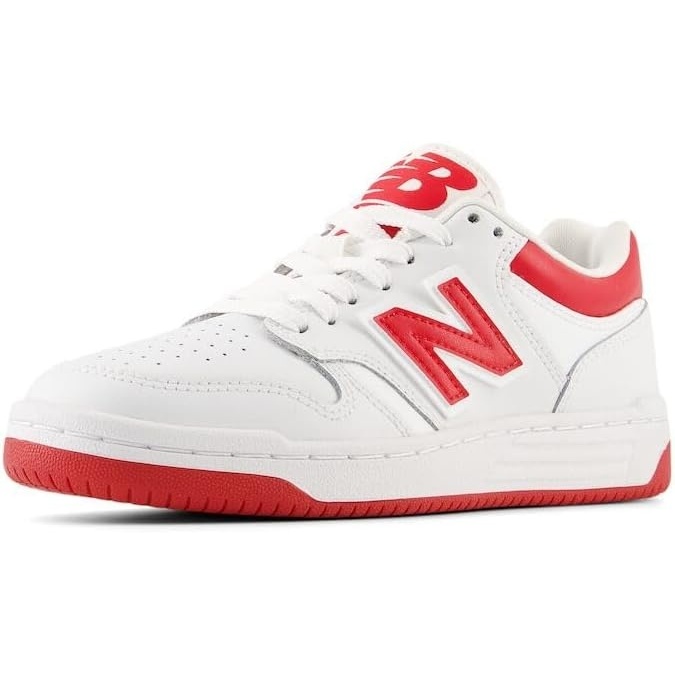 image:imageNew Balance Kids 480 V1 Laceup SneakerWhiteTeam Red