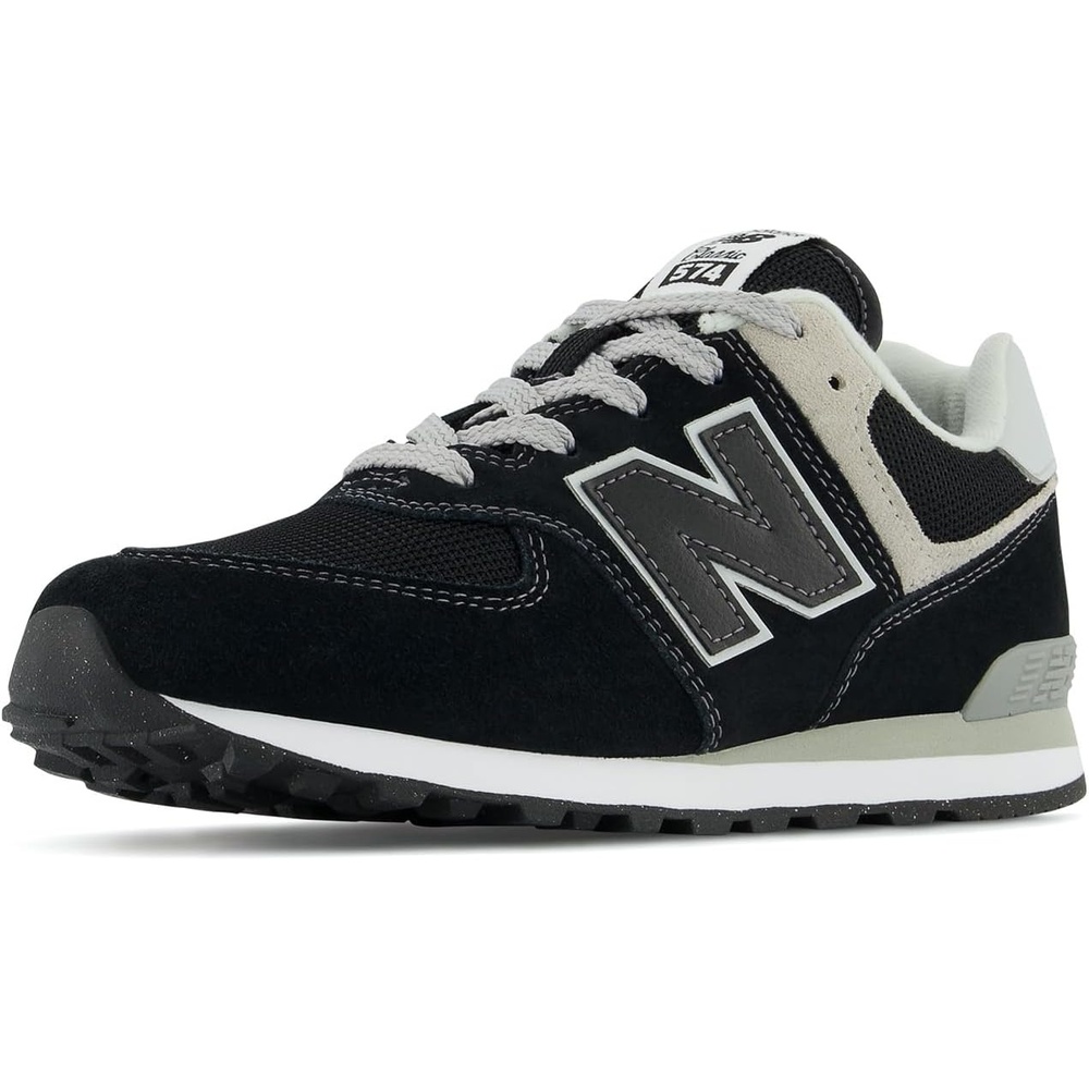 image:imageNew Balance Kids 574 V1 Classic LaceUp Sneaker Big KidBlackWhite