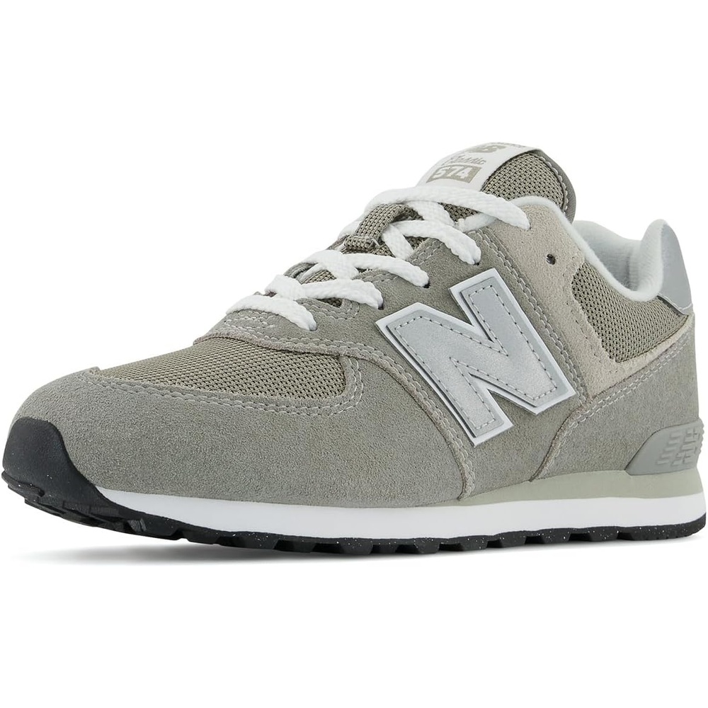 image:imageNew Balance Kids 574 V1 Classic LaceUp Sneaker Big KidGreyWhite