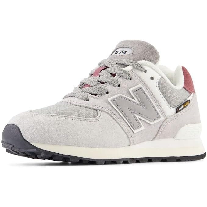 image:imageNew Balance Kids 574 V1 Classic LaceUp Sneaker Big KidRaincloudShadow Grey