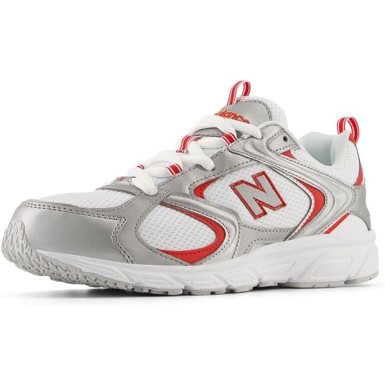 image:imageNew Balance Mens 408 V1 SneakersWhiteSilver MetallicMercury Red
