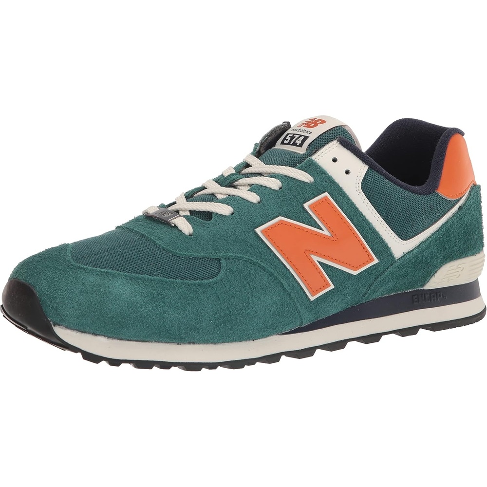 image:imageNew Balance Mens 574 Vulc SneakersBrownLight Green