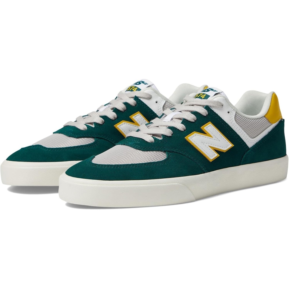 image:imageNew Balance Mens 574 Vulc SneakersSpruceWhite