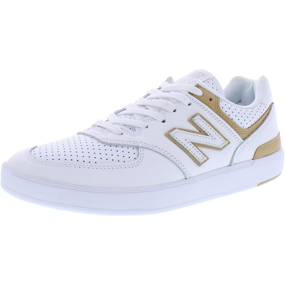 image:imageNew Balance Mens 574 Vulc SneakersWhiteBrown