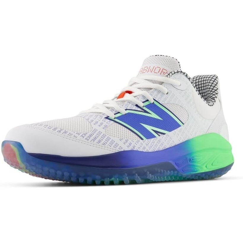 image:imageNew Balance Mens Fresh Foam 3000 V7 TurfTrainerWhiteElectric JadeBright Lapis