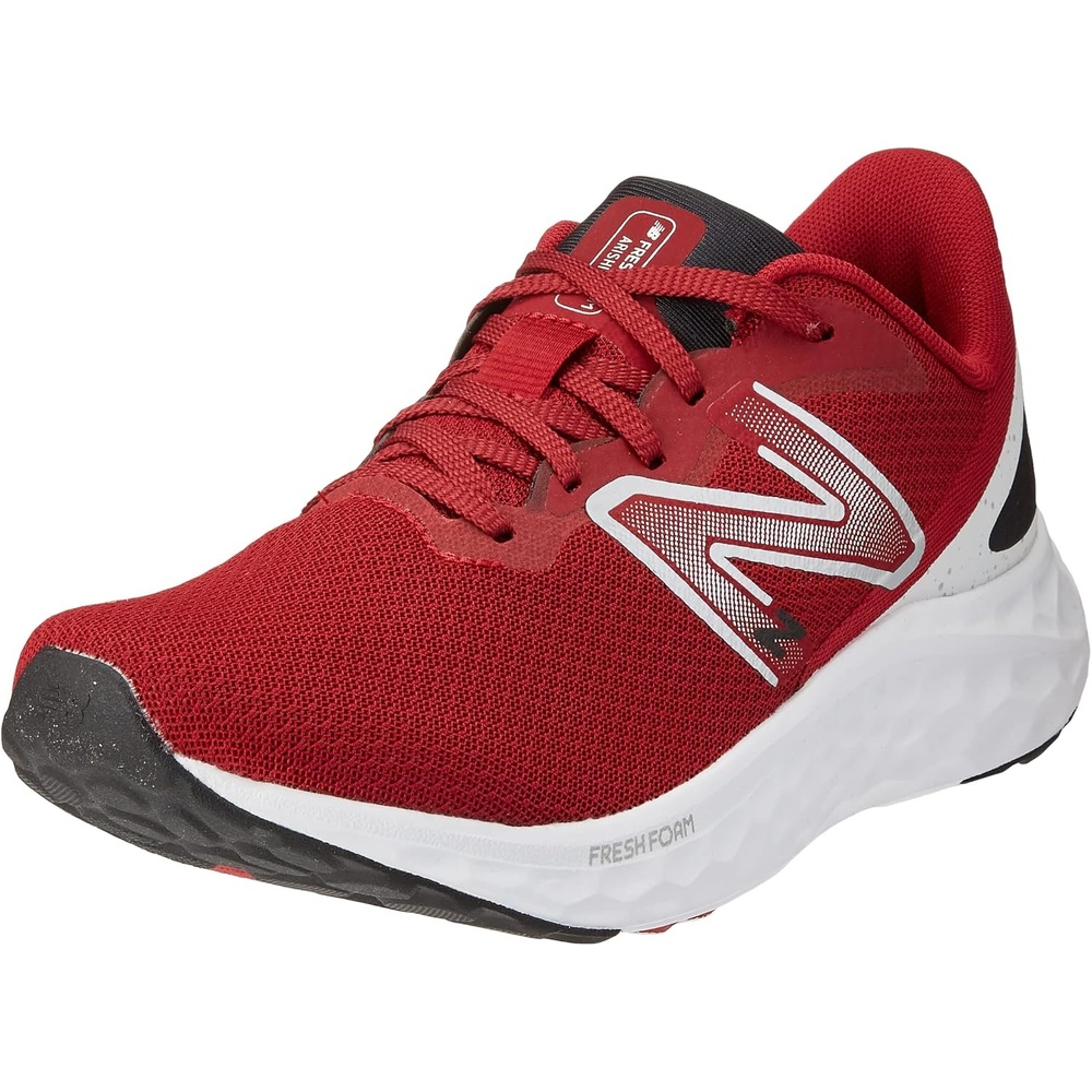 image:imageNew Balance Mens Fresh Foam Arishi V4 Running ShoeCrimsonWhiteSilver Metallic