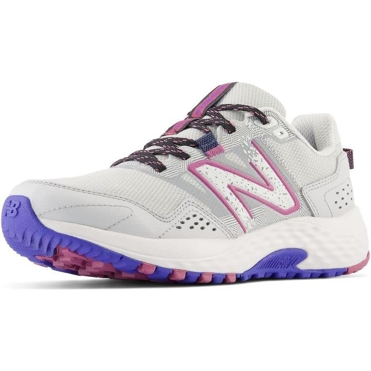 image:imageNew Balance Womens 410v8 Trail Running ShoesGrey MatterMarine BlueScorpio
