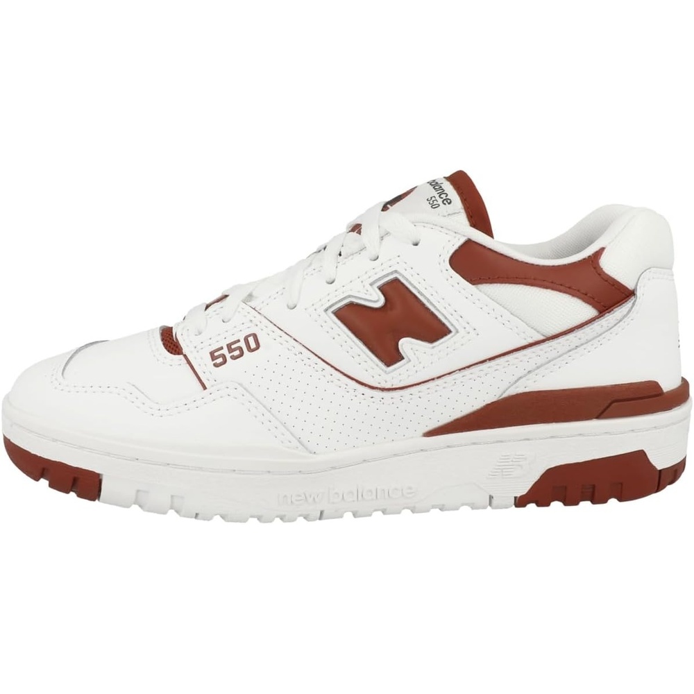 image:imageNew Balance Womens 550 SneakersWhiteBrick Red