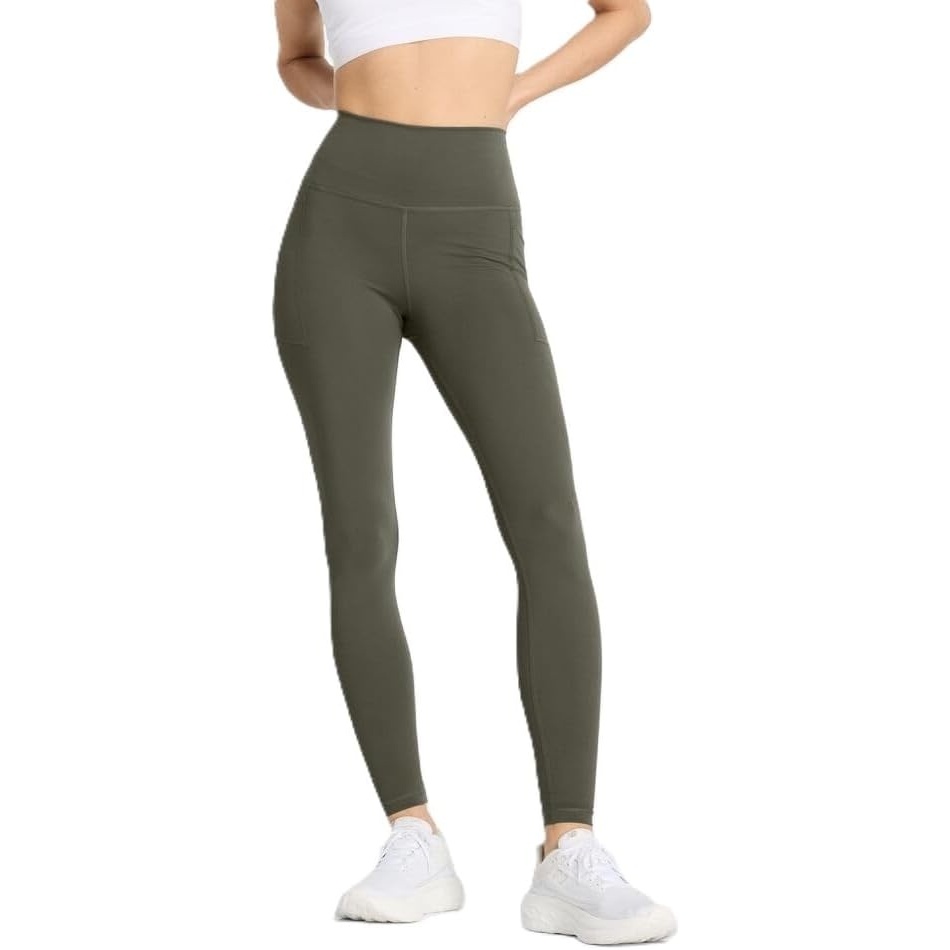 image:imageNew Balance Womens Nb Harmony Pocket High Rise Legging 27Dark Olivine