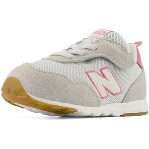 New Balance Baby-Boys 515 New-b Hook & Loop(Quartz Grey/Pink Eraser)