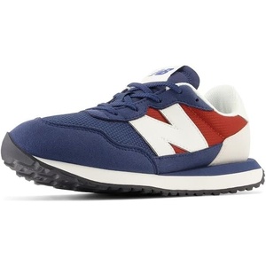 New Balance Kids 237 V1 Lace-up Sneaker(Nb Navy/Brick Red/White)