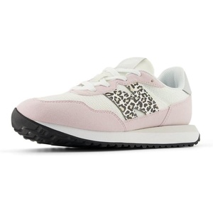 New Balance Kids 237 V1 Lace-up Sneaker(Sea Salt/Stone Pink)