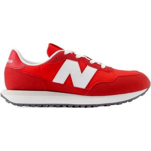 New Balance Kids 237 V1 Lace-up Sneaker(White/True Red)