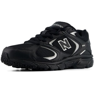 New Balance Kid’s 408 Lace Sneaker (Big Kid)(Black/Silver Metallic)
