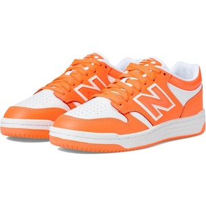 New Balance Kids 480 V1 Lace-up Sneaker(Hot Mango/White)