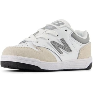 New Balance Kids 480 V1 Lace-up Sneaker(Nb 103 White/Slate Grey)