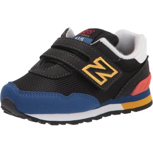 New Balance Kids’ 515 V1 Lace-up Sneaker(Black/Blaze)