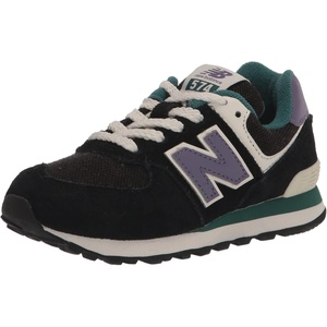 New Balance Kid’s 574 V1 Classic Lace-Up Sneaker (Big Kid)(Black/Mercury/Vintage Teal)
