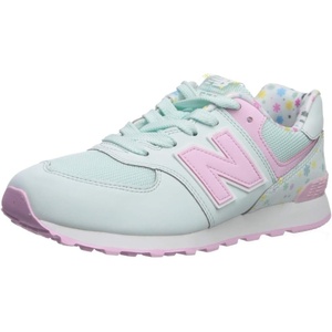 New Balance Kid’s 574 V1 Classic Lace-Up Sneaker (Big Kid)(Crystal Sage/Crystal Rose)