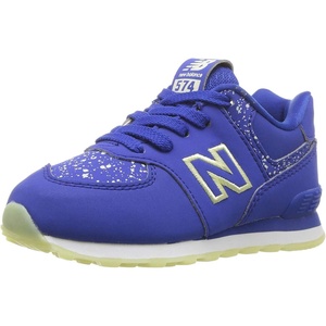 New Balance Kid’s 574 V1 Classic Lace-Up Sneaker (Big Kid)(Team Royal/Glow)