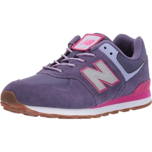 New Balance Kid’s 574 V1 Classic Lace-Up Sneaker (Big Kid)(Violet Fluorite/Carnival)