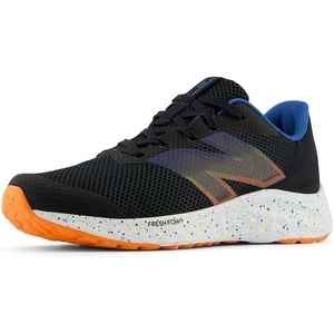 New Balance Kids Fresh Foam Arishi V4 Running Shoe (Little Kid)(Black/Blue Agate/Blaze Orange)