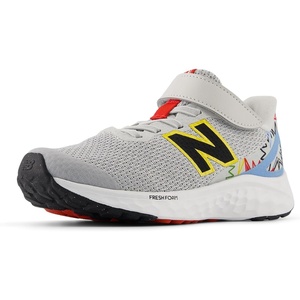 New Balance Kids Fresh Foam Arishi V4 Running Shoe (Little Kid)(Grey Matter/Carolina Blue/Ginger Lemon)