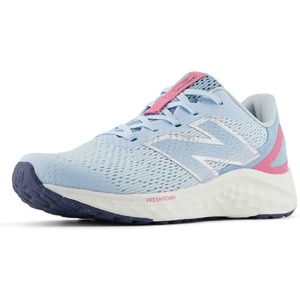 New Balance Kids Fresh Foam Arishi V4 Running Shoe (Little Kid)(Quarry Blue/Real Pink/Chrome Blue)