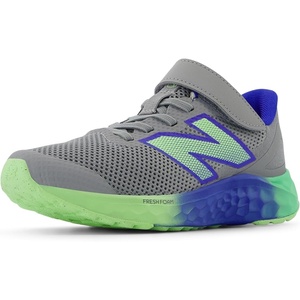 New Balance Kids Fresh Foam Arishi V4 Running Shoe (Little Kid)(Slate Grey/Blue Gemstone/Lime Leaf)