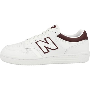 New Balance Men’s 480 V1 Sneakers(White/Burgundy)