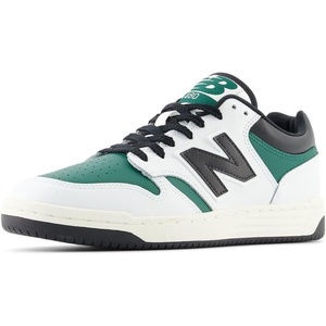 New Balance Men’s 480 V1 Sneakers(White/Marsh Green/Black)