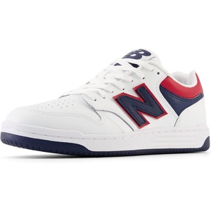 New Balance Men’s 480 V1 Sneakers(White/Natural Indigo/Team Red)