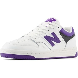 New Balance Men’s 480 V1 Sneakers(White/Prism Purple/Black)