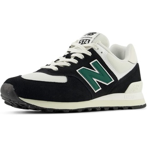 New Balance Men’s 574 Vulc Sneakers(Black/White/Marsh Green)