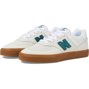 New Balance Men’s 574 Vulc Sneakers(Sea Salt/Vintage Teal)
