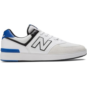 New Balance Men’s 574 Vulc Sneakers(White/Blue)