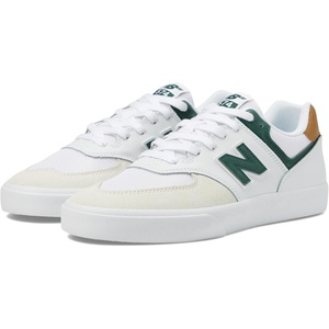 New Balance Men’s 574 Vulc Sneakers(White/Forest)
