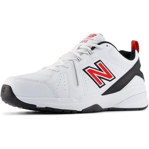 New Balance Men’s 608 V5 Casual Comfort Cross Trainer(Nb White/True Red)