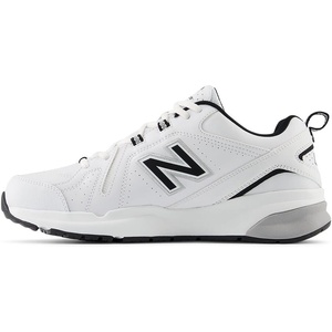 New Balance Men’s 608 V5 Casual Comfort Cross Trainer(White/Black/Silver Metallic)