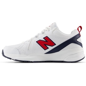 New Balance Men’s 608 V5 Casual Comfort Cross Trainer(White/Red)