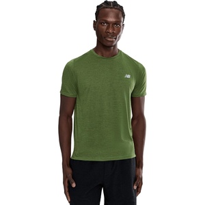 New Balance Mens Athletics T-Shirt(Dark Alpine Green Heather)