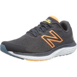 New Balance Men’s Fresh Foam 680 V7 Running Shoe(Black/Vibrant Orange/Vibrant Apricot)