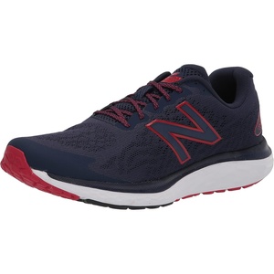 New Balance Men’s Fresh Foam 680 V7 Running Shoe(Navy/Team Red)